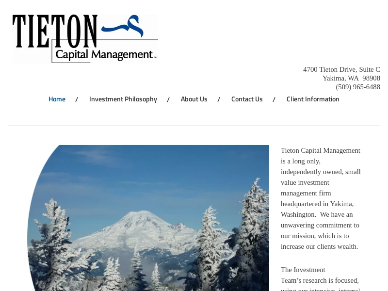 Small Cap Value | Tieton Capital Management