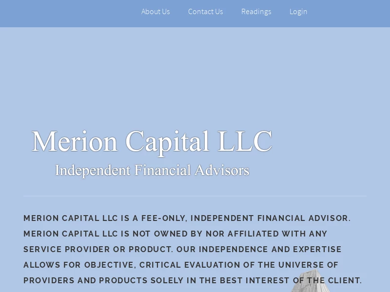 Merion Capital LLC – Independent Financial Advisors