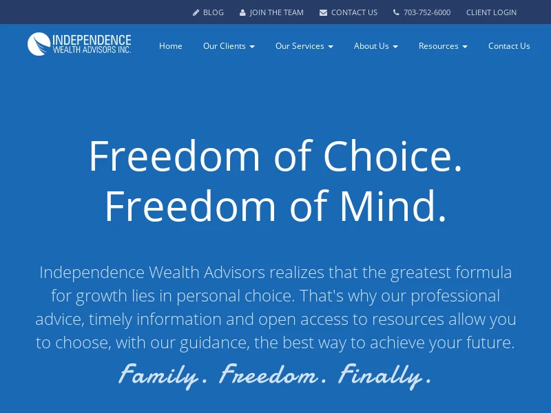 Independence Wealth Advisors | Freedom of Choice. Freedom of Mind.
