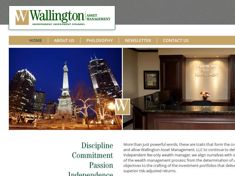Wallington Asset Management, LLC - Indianapolis Independent Fee Only Investment Management High for Net Worth Financial Advisors