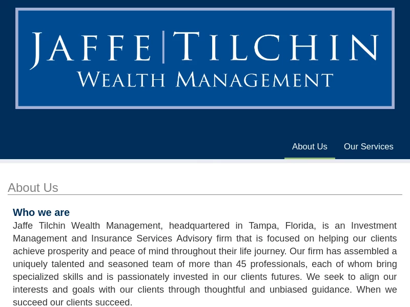 Home - Jaffe Tilchin Wealth Management and Insurance Services