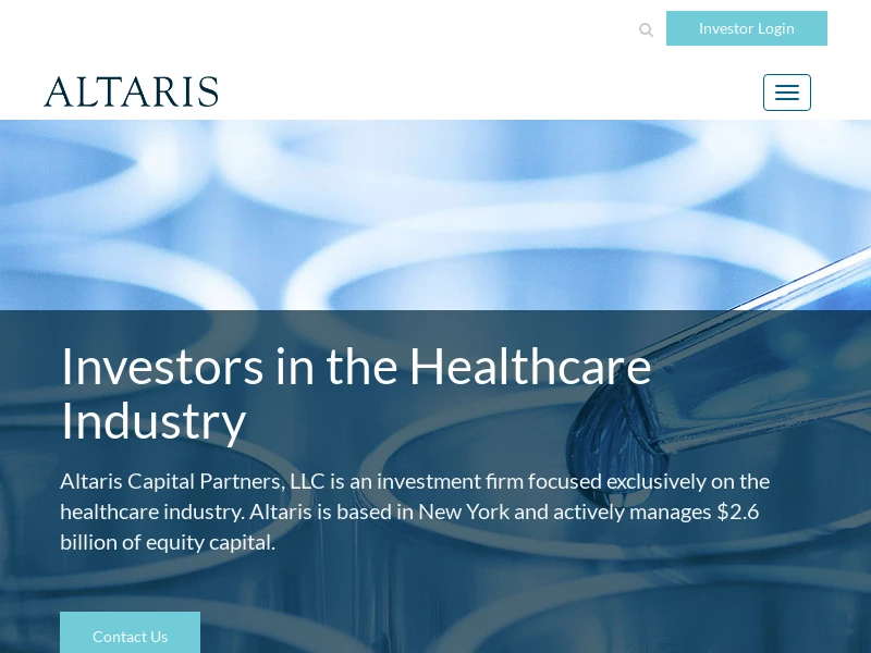 Altaris, LLC | A Healthcare Investment Firm