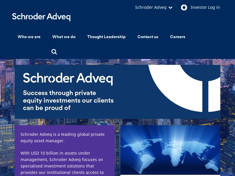 Schroders Capital Homepage