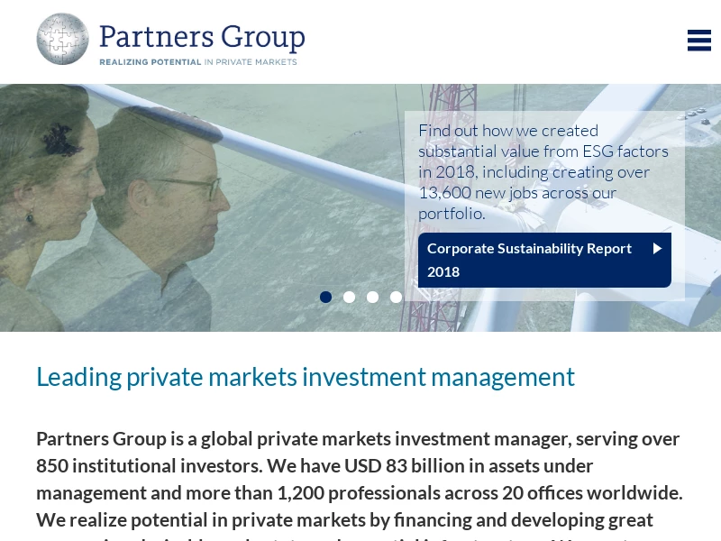 Leading private markets investment management
