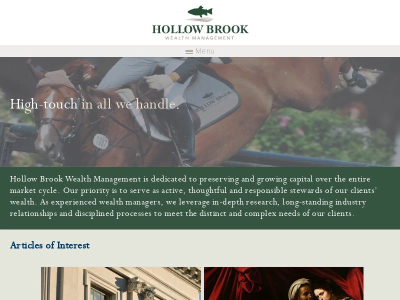 Welcome | Hollow Brook Wealth Management