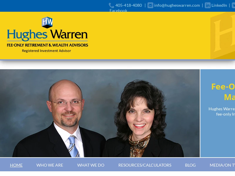 Fee-Only Wealth Management Advisors | Hughes Warren OK