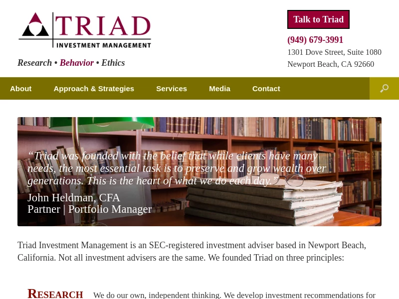 Home | Triad Investment Management