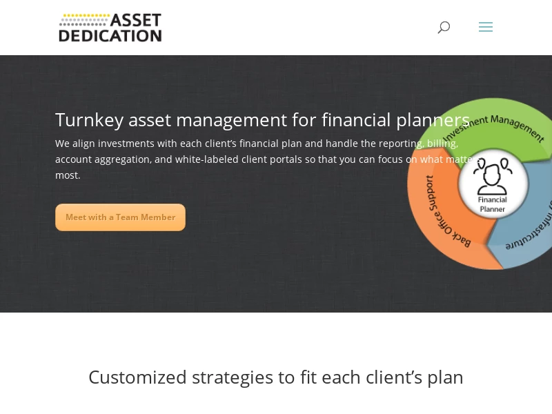 Asset Dedication, LLC | Turnkey asset management program for financial planners