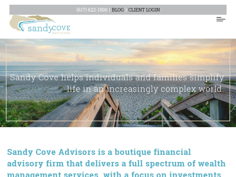 Financial Advisory & Wealth Management — Sandy Cove Advisors