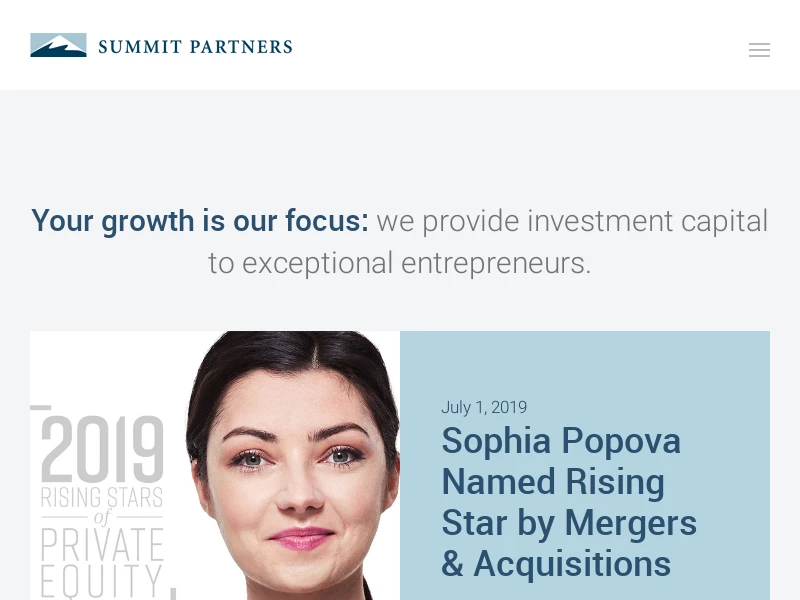 Summit Partners | Growth Capital for Exceptional Companies