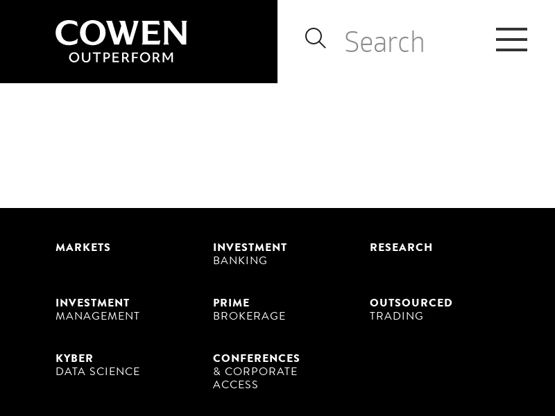 Cowen | Value Driven Financial Services