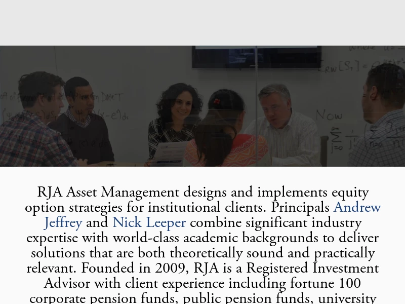 RJA | RJA Asset Management