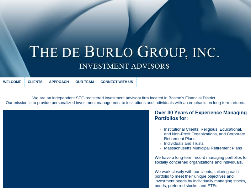 The de Burlo Group  Inc., The de Burlo Group, Inc. BOSTON, MA WELCOME