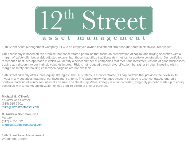 12th Street Asset Management