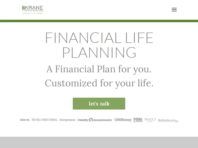 Krane Financial Solutions | A Financial Plan for you. Customized for your life.