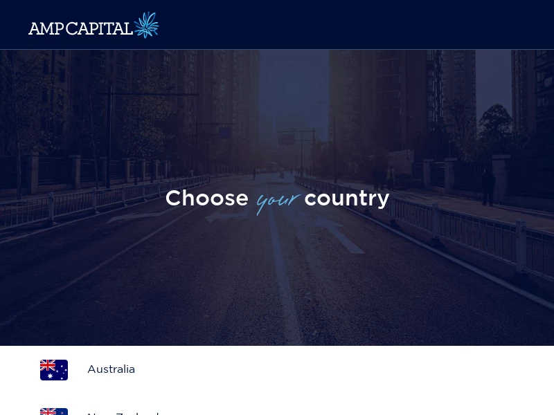 Select your location – by country or region | AMP CAPITAL