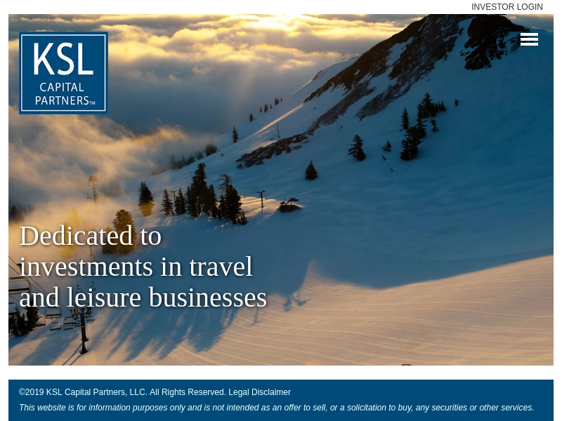 KSL Capital Partners | Private Equity | Travel | Leisure | Hospitality
