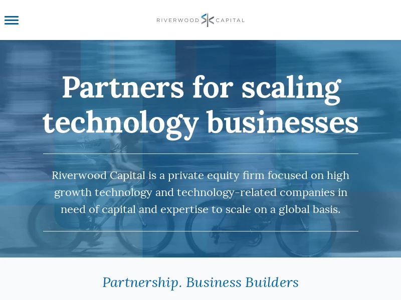 Riverwood Capital | Partners to scaling technology businesses.