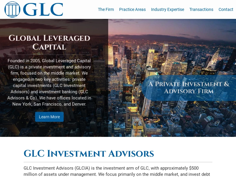 GLC Investment Advisors | A Private Investment Advisory Firm | Global Leveraged Capital LLC