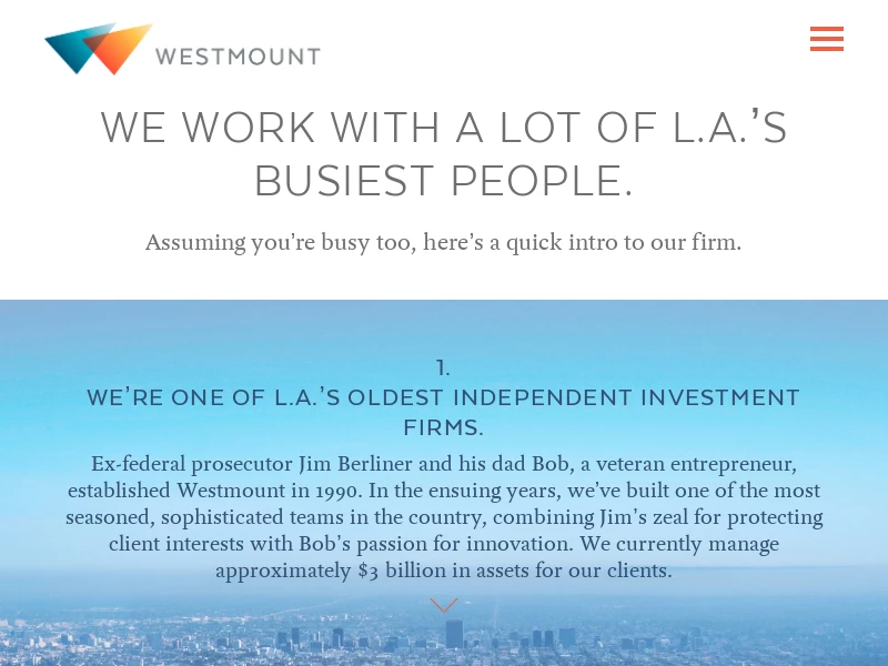 Westmount Asset Management | Investment Advisor in Los Angeles