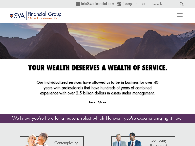 Financial Planning, Retirement Planning, Trust & Fiduciary | SVA Financial Group
