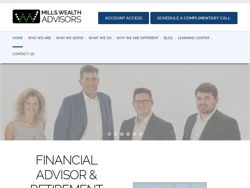 Financial Advisors & Retirement Planners in Southlake TX | Mills Wealth Advisors