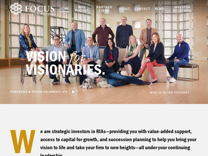 Focus Financial Partners | RIA Investors