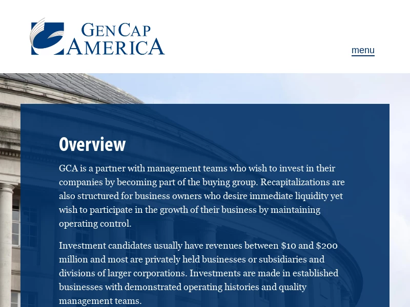 Gen Cap America – Private Equity