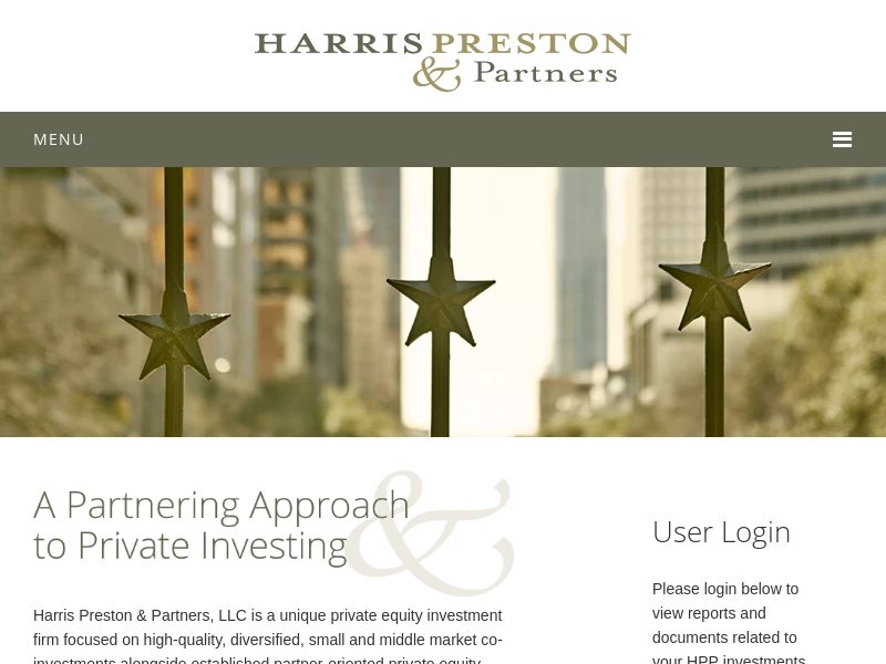 Harris Preston & Partners | A Partnering Approach to Private Investing