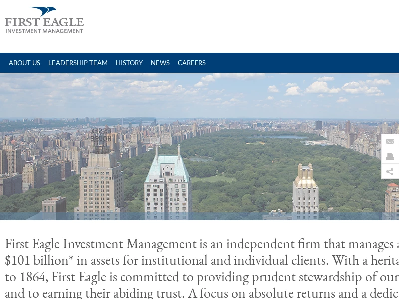First Eagle Investments - Investment Strategies and Mutual Funds