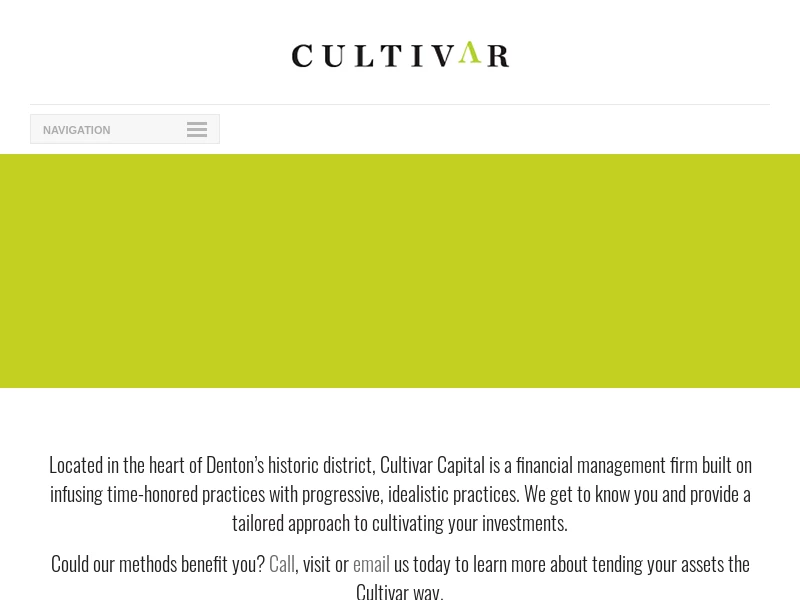 Cultivar Capital | Financial Management Firm