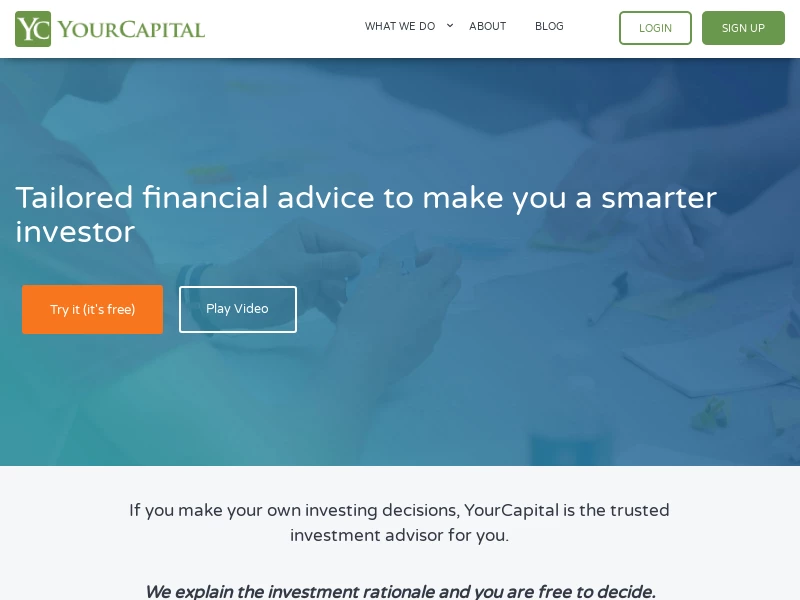 YourCapital | Intelligent Investing Platform for DIY Investors