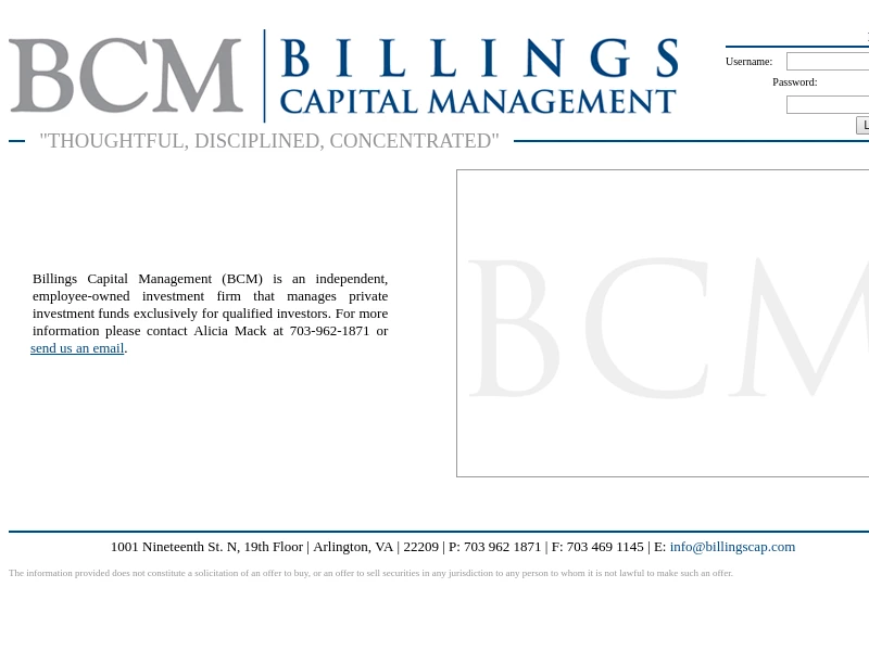 Billings Capital Management