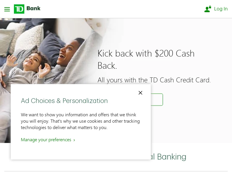 Online Banking, Loans, Credit Cards & Home Lending | TD Bank