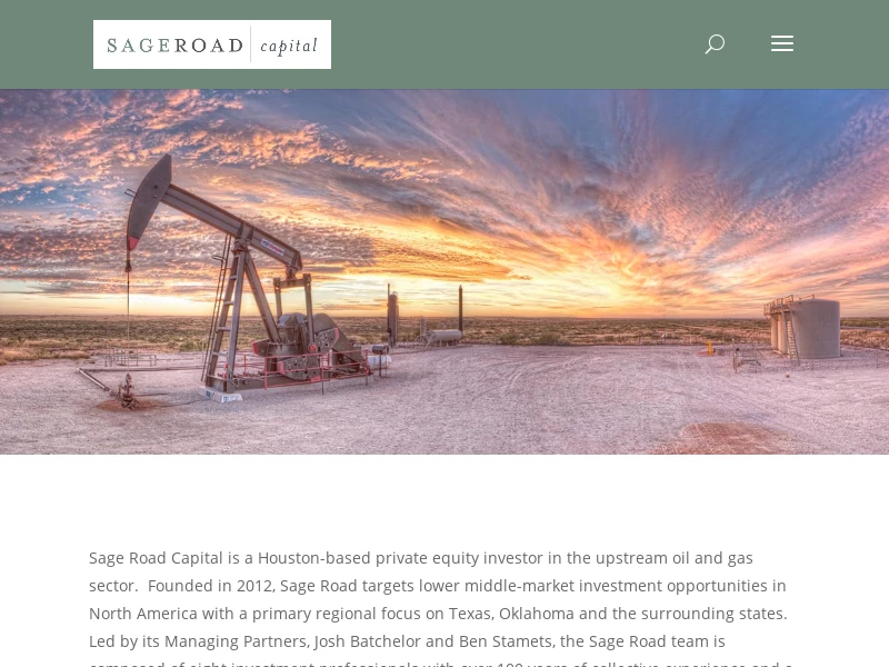 Sage Road Capital | Long-Term Capital for lower middle market energy.