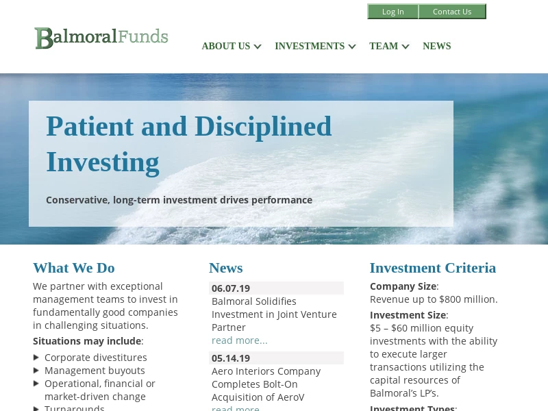 Balmoral Funds | Special Situations Private Equity Investors