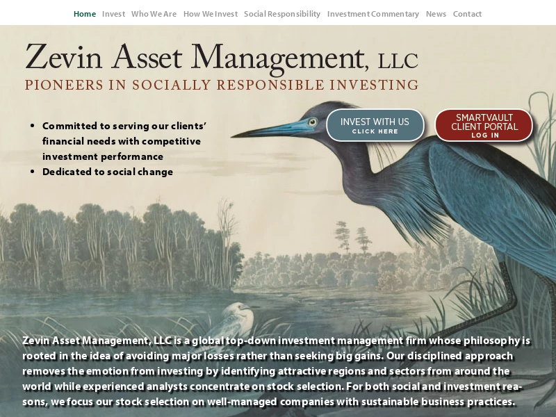 Zevin Asset Management - Socially Responsible Investing