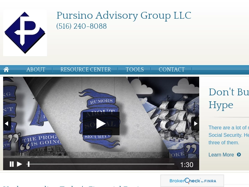 Home | Pursino Advisory Group, LLC Financial Planning