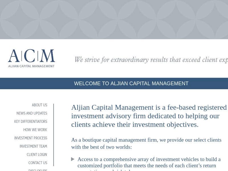 Aljian Capital Management