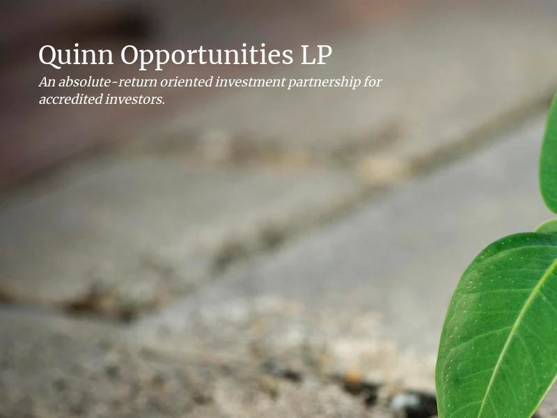 Quinn Opportunity Partners - Quinn Opportunity Partners LLC