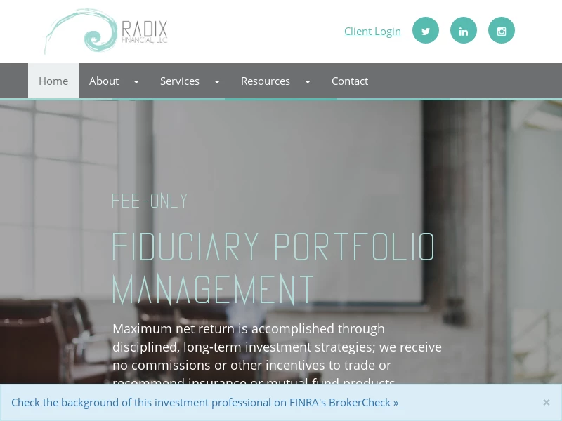Investment And Wealth Planning Services | Radix Financial