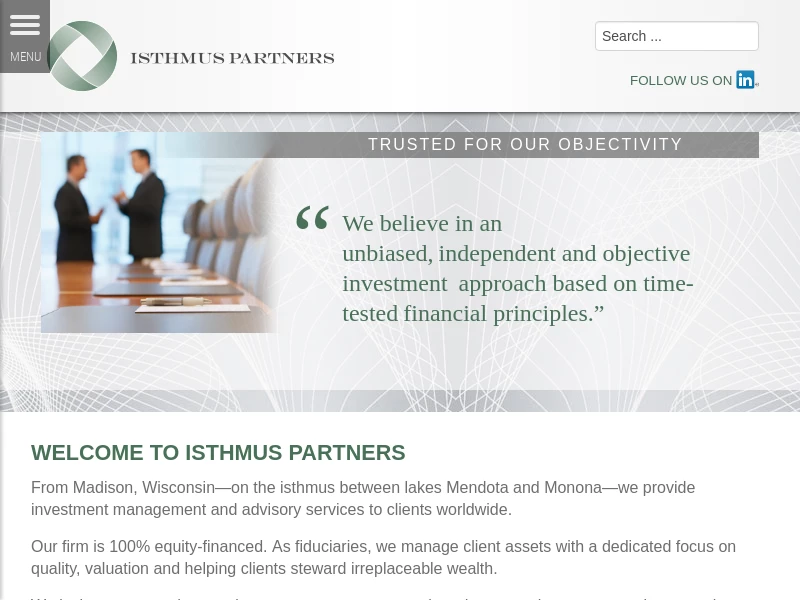 Isthmus Partners – An Asset Management Firm