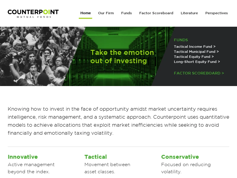 Counterpoint Funds - Take the Emotion out of Investing