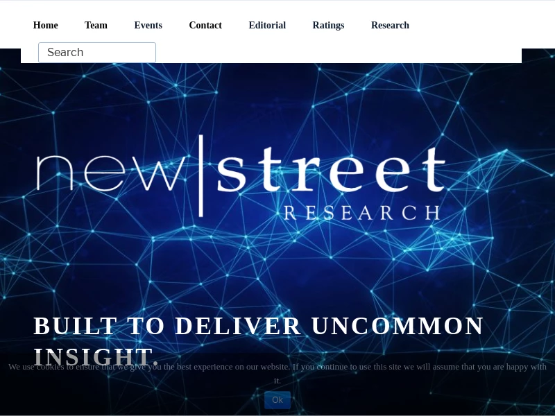 New Street Research – Built to deliver uncommon insight.
