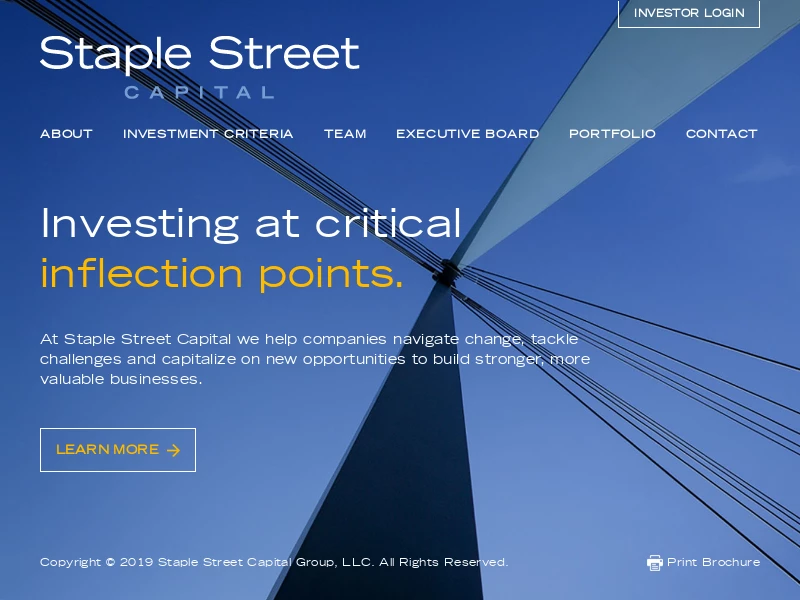 Staple Street - Middle Market Private Equity Firm / Investment Management - Index