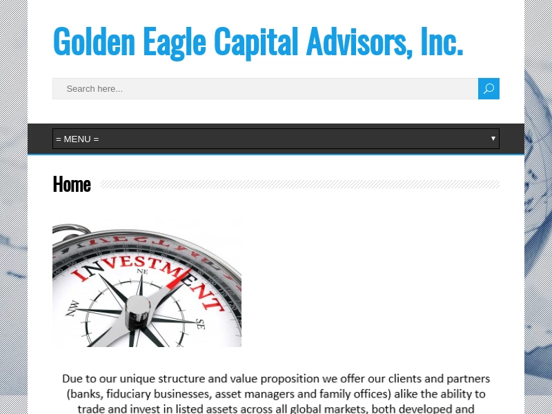 GECA – Golden Eagle Capital Advisors,Inc.