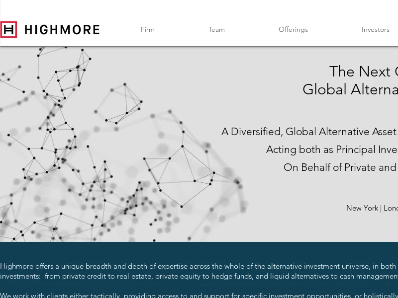 Highmore Group Advisors Asset Management: Home