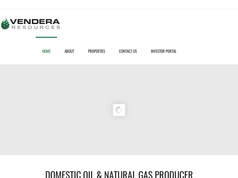 Domestic Oil & Gas Producer - Vendera Resources