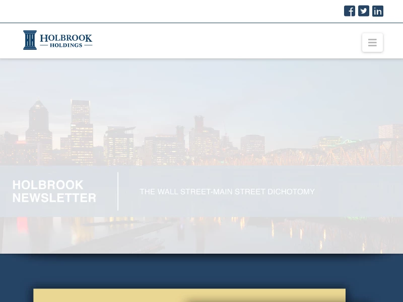 Holbrook | a fixed income specialist based out of Portland, OR.