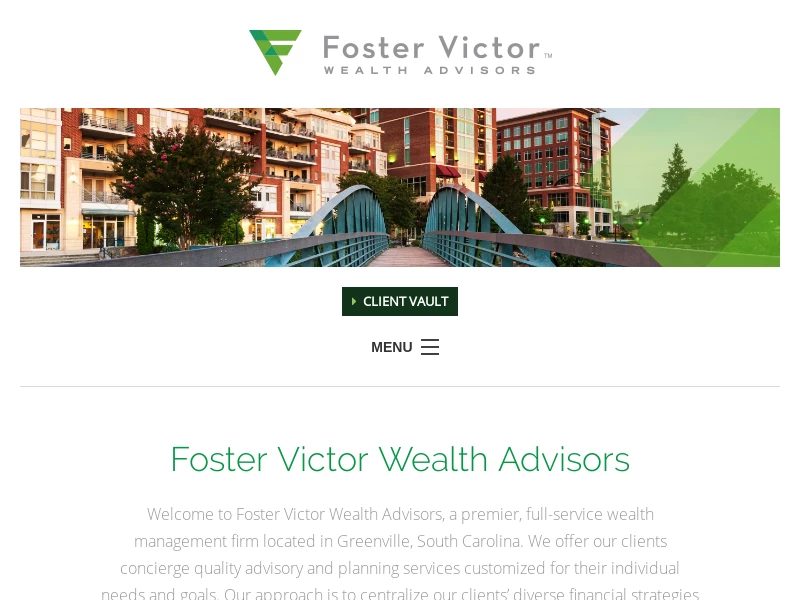 Foster Victor Wealth Advisors, Greenvillle, SC - Home Page
